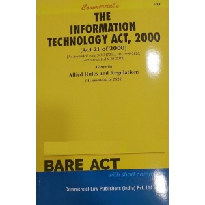 Commercial's Information Technology Act, 2000 with Allied Rules & Regulations  Bare Act 2021 | IT Act 2000